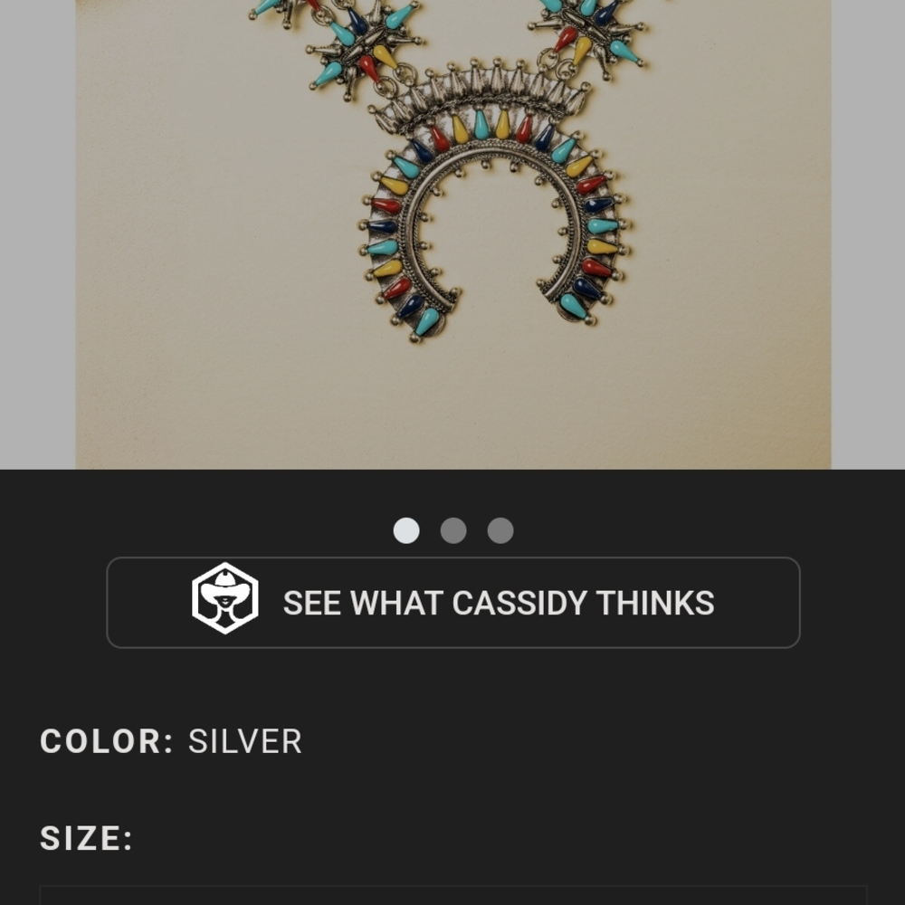 Shyanne Silver Necklace with Multicolor Accents